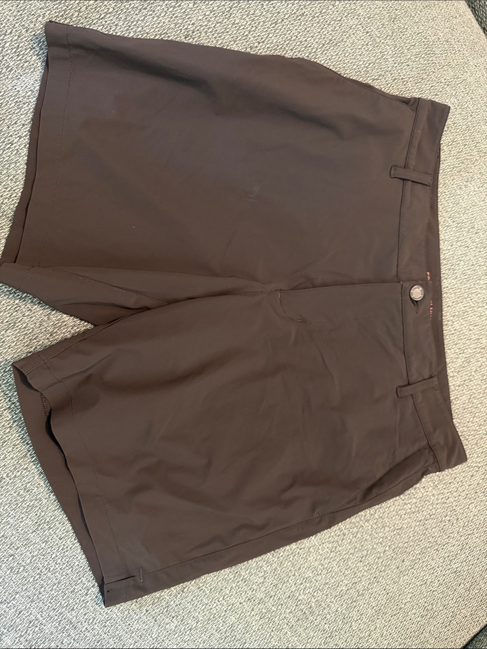 RHONE Brown Flat-Front Performance Shorts